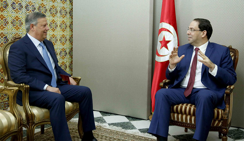 Recevant hier le président de l’EST Hamdi Meddeb : Les encouragements de Youssef Chahed