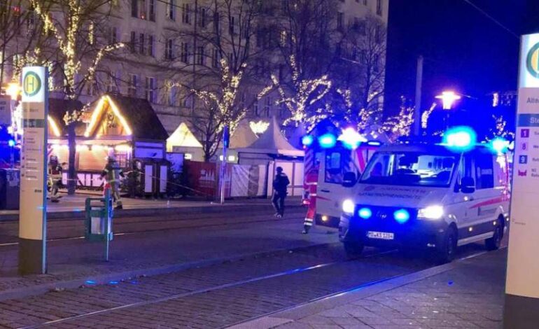 Allemagne : Une voiture fonce sur un marché de Noël à Magdebourg, plusieurs blessés signalés
