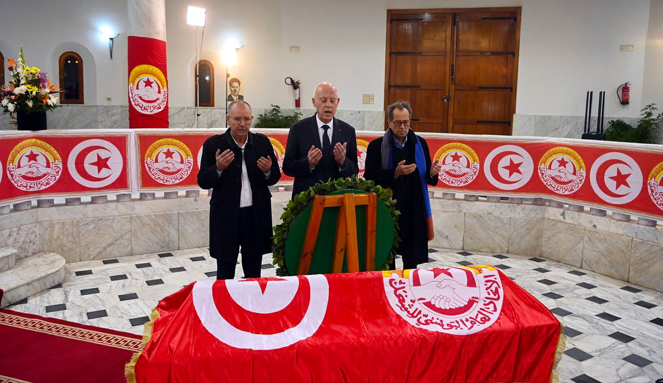 Commémoration du 72e anniversaire de l’assassinat du leader syndicaliste Farhat Hached