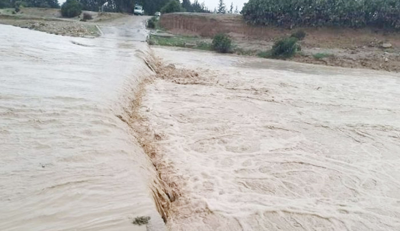 Tunisie – Pluies torrentielles à Nefza : des maisons inondées, la protection civile en alerte