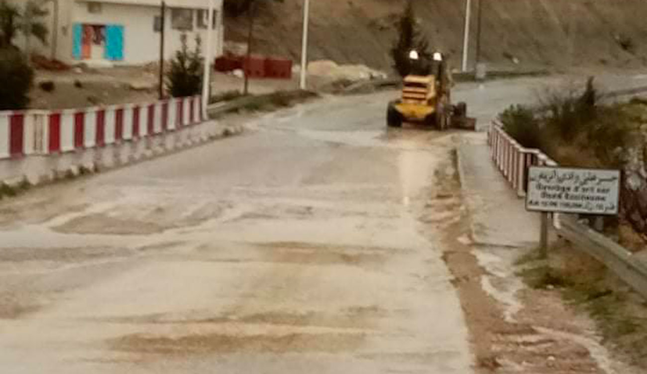 Jendouba : plusieurs routes coupées à cause des fortes pluies