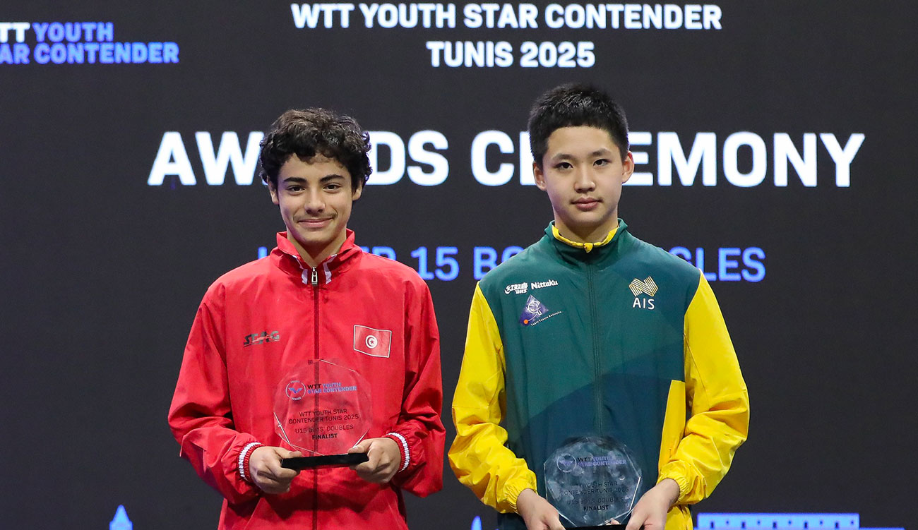 Tennis de table-Star Contender : Amir Essid (U15) décroche l’argent du double garçons