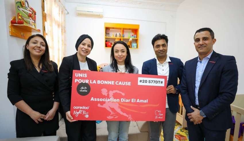 Ooredoo Tunisie reverse les fonds de la Ooredoo Night Runby Xiaomi à l’association Diar El Amal