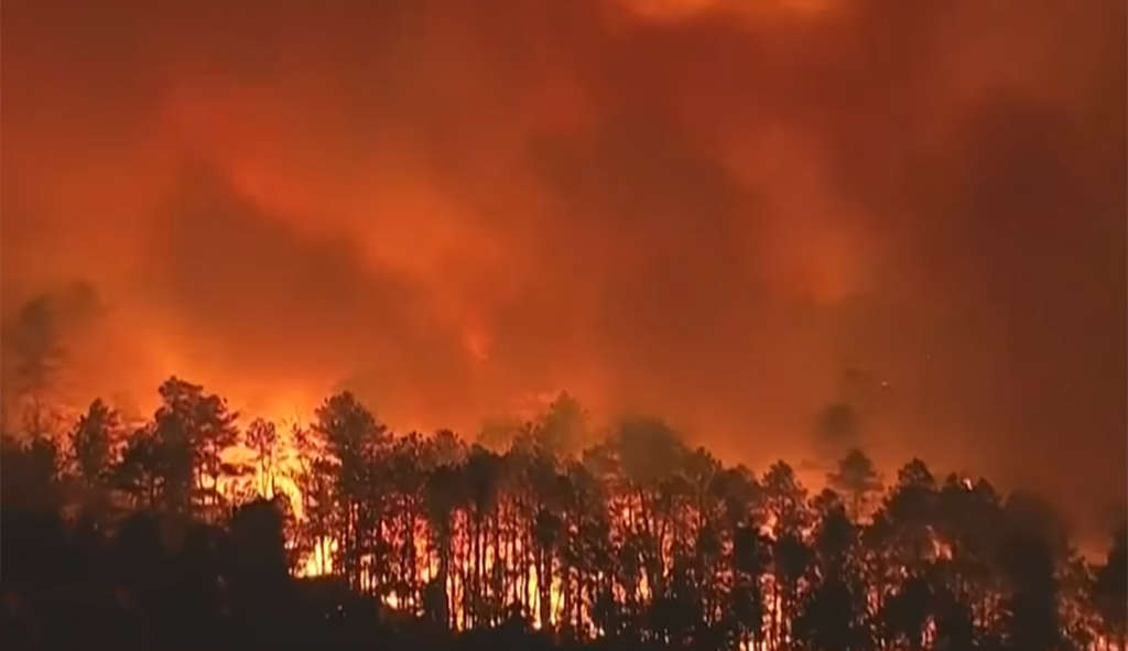 Déclaration de l’état d’urgence et évacuations massives en raison d’un gigantesque incendie de forêt à New Jersey