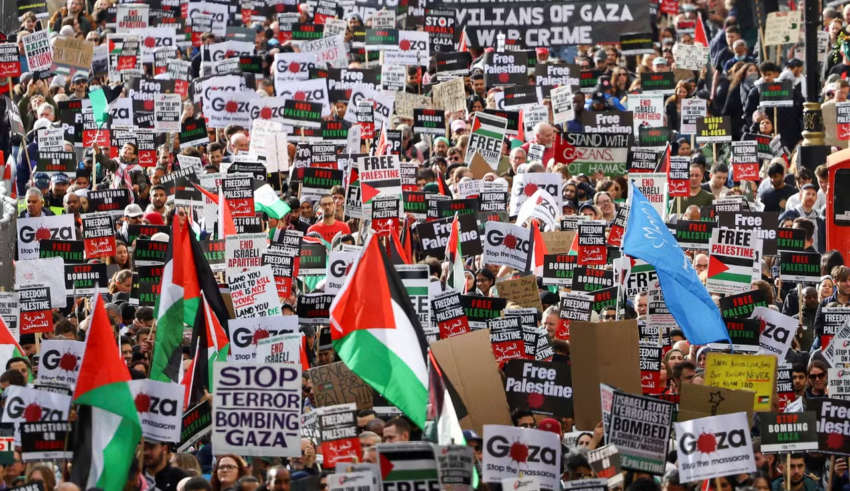 Manifestations internationales pour un cessez-le-feu à Ghaza
