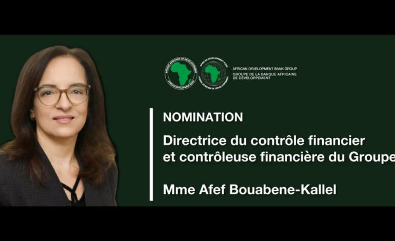Une Tunisienne aux commandes du contrôle financier de la BAD