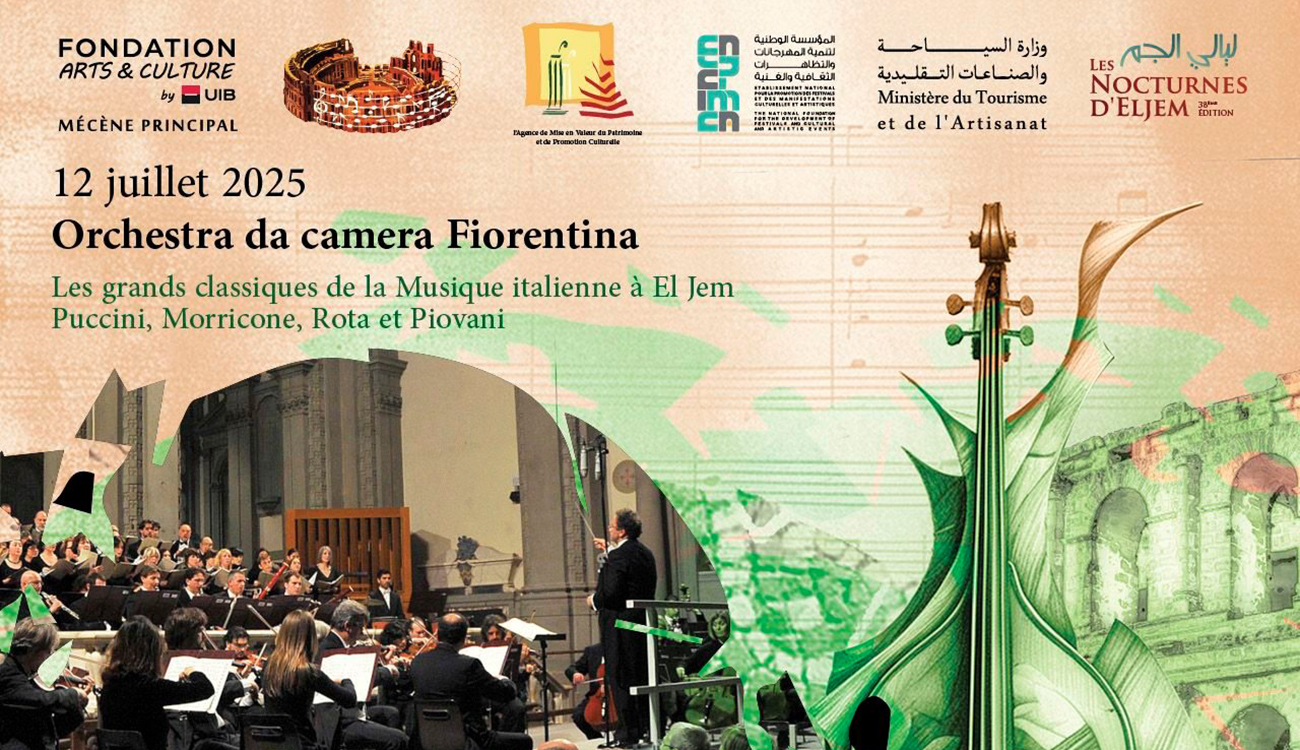 Ouverture du Festival international de musique  symphonique d’El jem – Orchestra da Camera Fiorentina : Hommage aux grands  compositeurs italiens