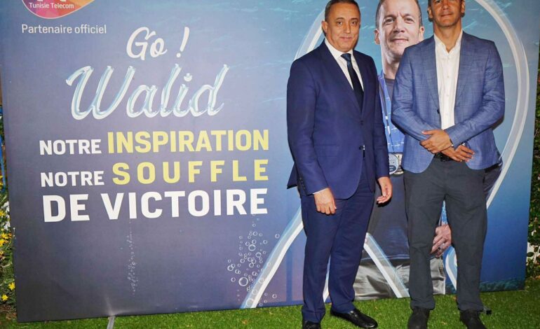Tunisie Telecom félicite Walid Boudhiaf pour son nouveau record national à -118 mètres