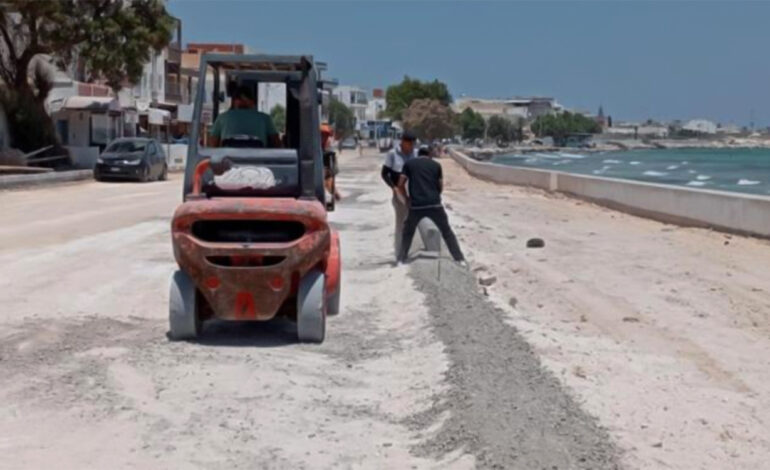 Mahdia – Réhabilitation de la route côtière reliant Salakta à Ksour Essef : L’avancement de la réalisation ne dépasse pas les 25%